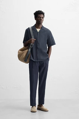 COTTON LINEN PANTS