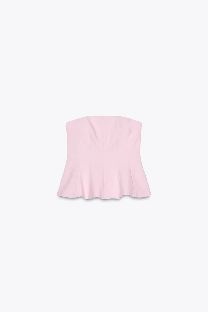 PEPLUM TUBE TOP
