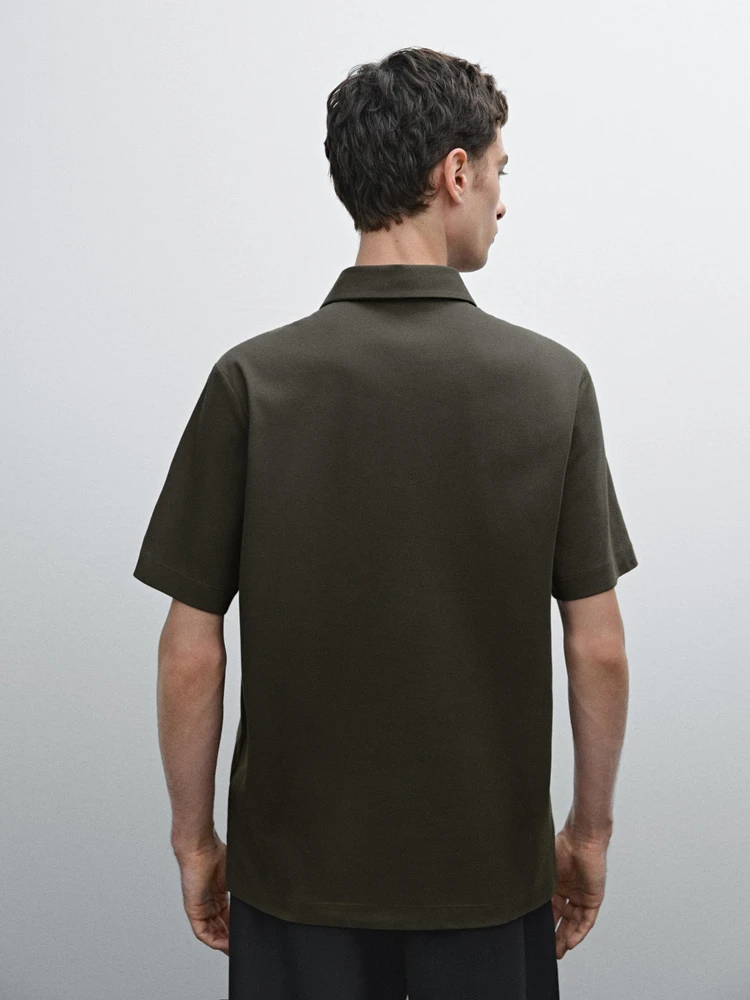 100% cotton short sleeve polo shirt