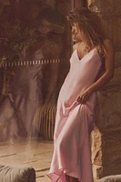 SATIN MIDI DRESS
