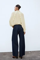 WIDE LEG PANTS WITH DARTS