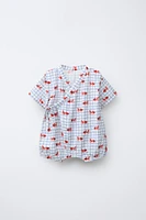 1-9 MOIS/ BARBOTEUSE KIMONO IMPRIMÉE GOLDEN FISH