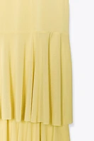 ROBE MIDI À VOLANTS