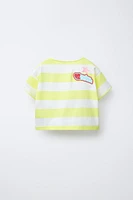 STRIPED PATCH T-SHIRT