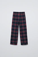 6-14 YEARS/ PLAID FLANNEL PAJAMAS