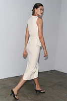 KNIT MIDI SKIRT
