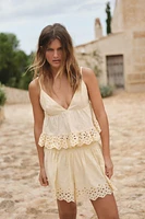 EMBROIDERED SHORTS