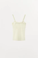 PLEATED KNIT TOP