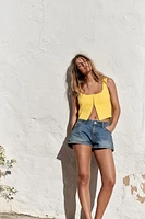 BASIC KNIT CROP TOP