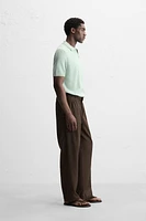 POLO EN MAILLE TEXTURÉE