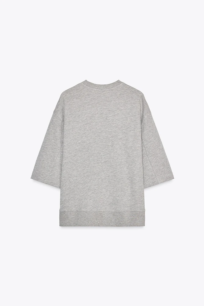 WASHED OVERSIZED SWEATSHIRT