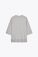 WASHED OVERSIZED SWEATSHIRT