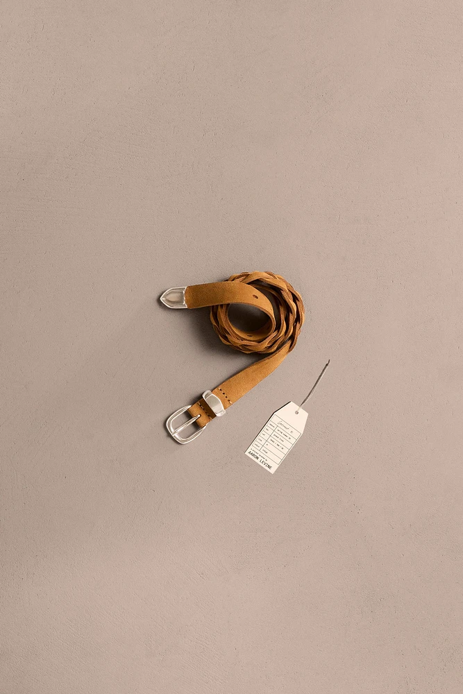 CEINTURE TRESSÉE CROÛTE DE CUIR ÉDITION LIMITÉE