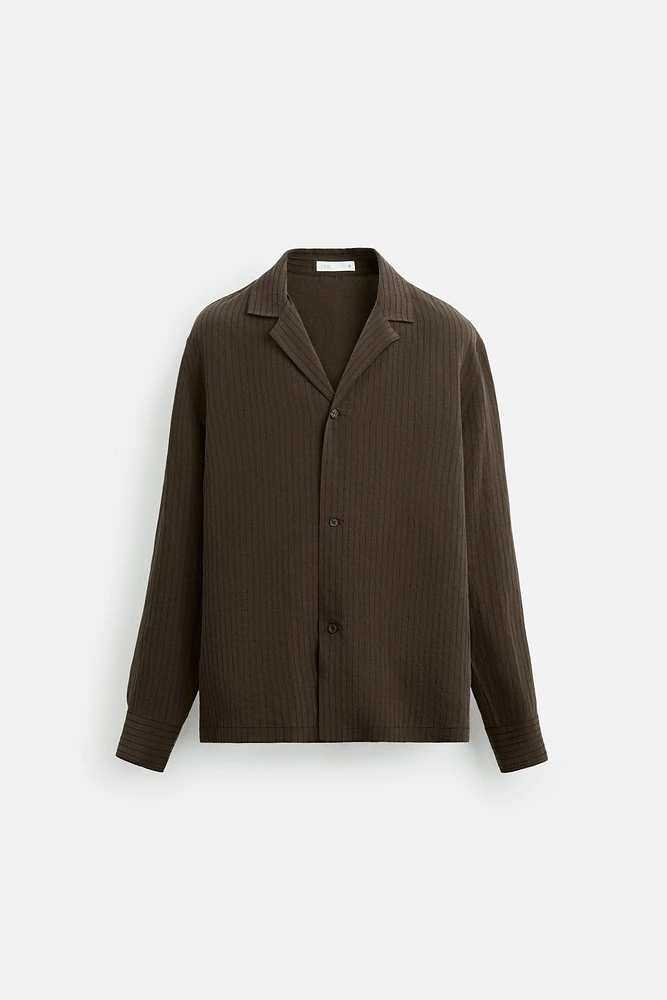 CHEMISE RAYURES MÉLANGE MODAL