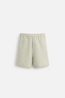 100% LINEN BERMUDA SHORTS
