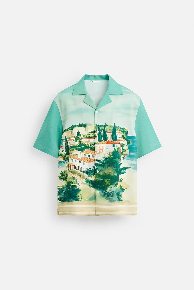 CHEMISE À IMPRIMÉ PAYSAGE