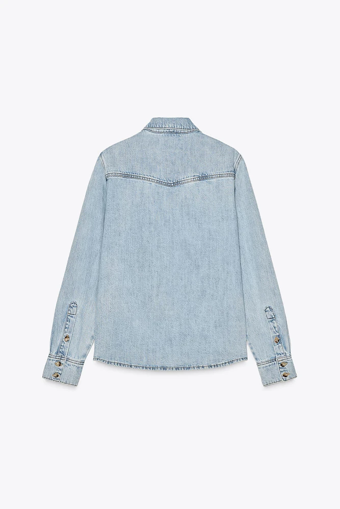 ZW COLLECTION DENIM OVERSHIRT