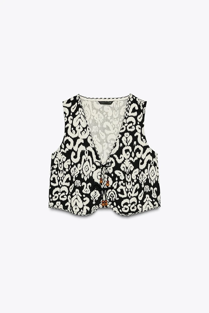 PRINTED VEST
