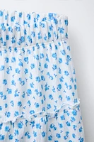 JUPE-SHORT TEXTURÉE À IMPRIMÉ