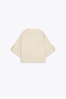 VESTE À MANCHES RETROUSSÉES