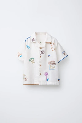 CHEMISE BRODERIES FERME