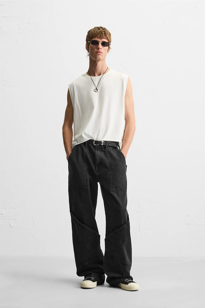 JEAN RELAXED FIT POCHES OVERSIZE