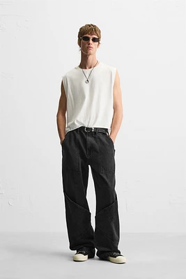 JEAN RELAXED FIT POCHES OVERSIZE