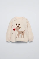 REINDEER KNIT SWEATER