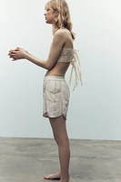 SHORT DENTELLE BRODÉ