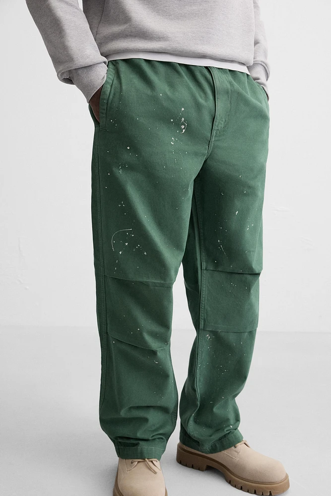 SPLATTER PARACHUTE PANTS