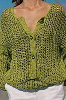 RIBBON KNIT JACKET
