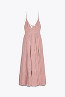 GAUZE MIDI DRESS