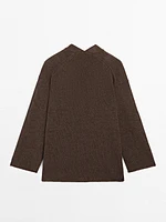 Cardigan oversize en maille fine