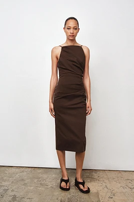 ROBE MI-LONGUE DRAPÉE ZW COLLECTION