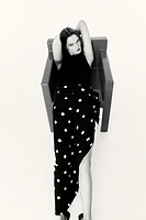 ZW COLLECTION POLKA DOT MIDI SKIRT