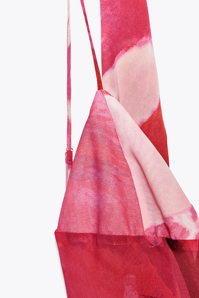 ROBE LONGUE IMPRIMÉE FOULARD