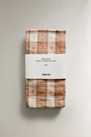 CHECK DYED THREAD NAPKINS (SET OF 2)