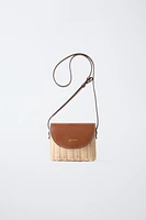 RAFFIA CROSSBODY BAG