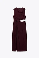 CUT OUT MIDI DRESS
