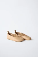 LEATHER BALLET FLATS