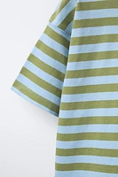 STRIPE PRINT T-SHIRT