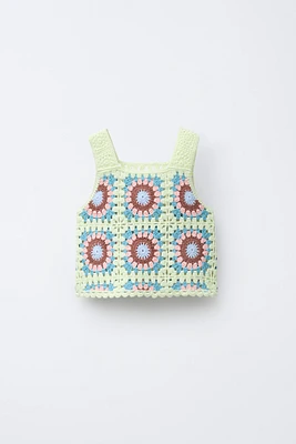 CROCHET KNIT TOP