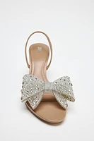 MAXI GLITTER BOW SANDALS