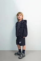 LOGO HOODED JACKET