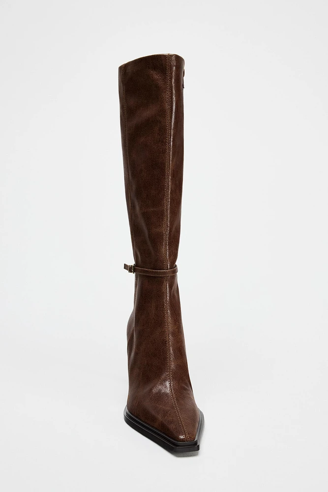 THIN HEELED BOOTS