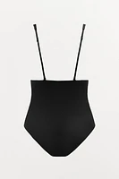 BODY AVEC POLYAMIDE BRETELLES CROISÉES