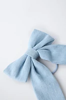 CHOUCHOU PASSANT LACET EN DENIM