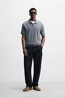 VERTICAL TEXTURED POLO