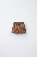 2-6 ANS/ SHORT DE BAIN ANIMAL PRINT