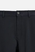 TEXTURED STRETCH PANTS